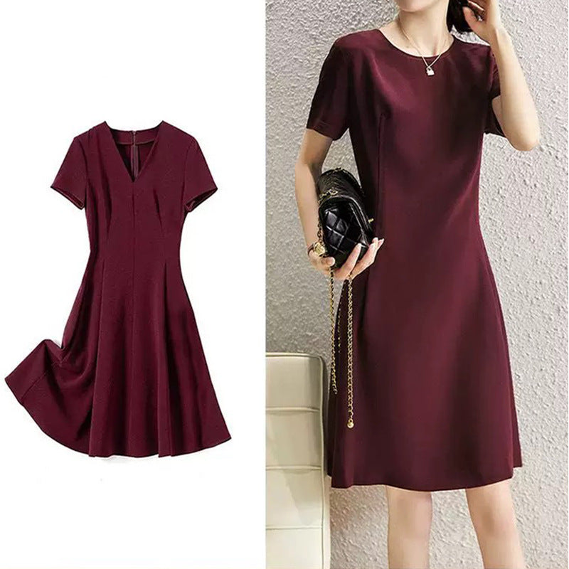 Robe courte à manches courtes pour femmes Chic und Stil
