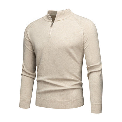 Pull mode pour hommes avec une courte fermeture éclair Chic und Stil