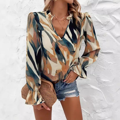 Chemisier pour femme avec motif coloré tendance Chic und Stil