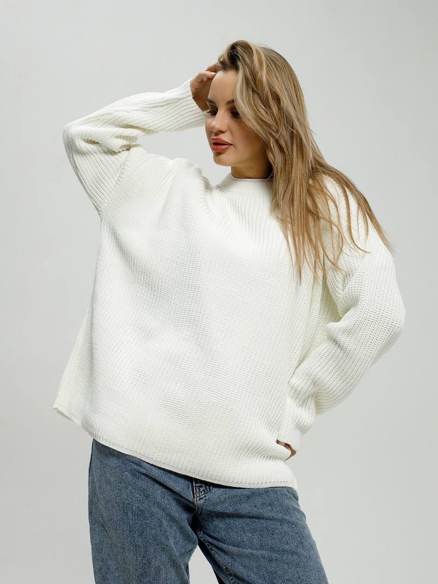Dames Gros pull en tricot Chic und Stil