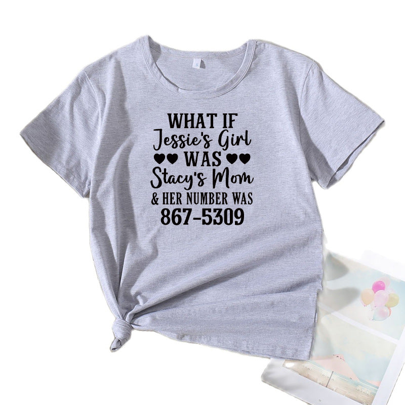 Dames de loisirs T-shirt graphique humoristique Chic und Stil