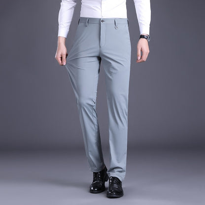 Elegant men's office pants with breathable material and slim fit Chic and Style