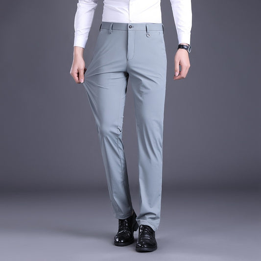 Elegant men's office pants with breathable material and slim fit Chic and Style