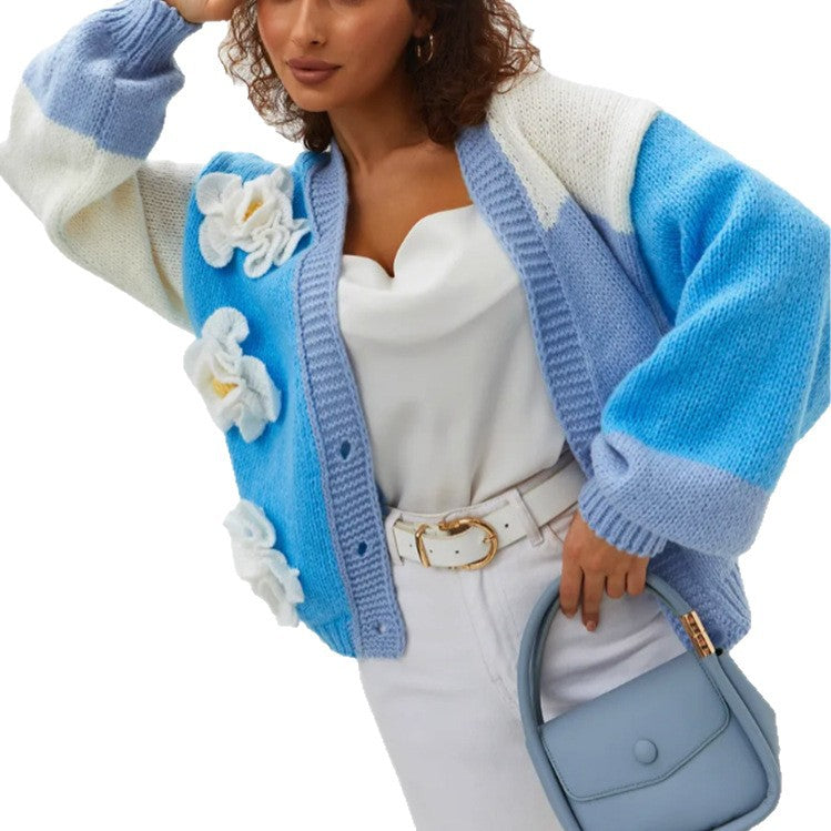 Dames gilet fantaisie avec design floral et fermeture à boutons Chic und Stil