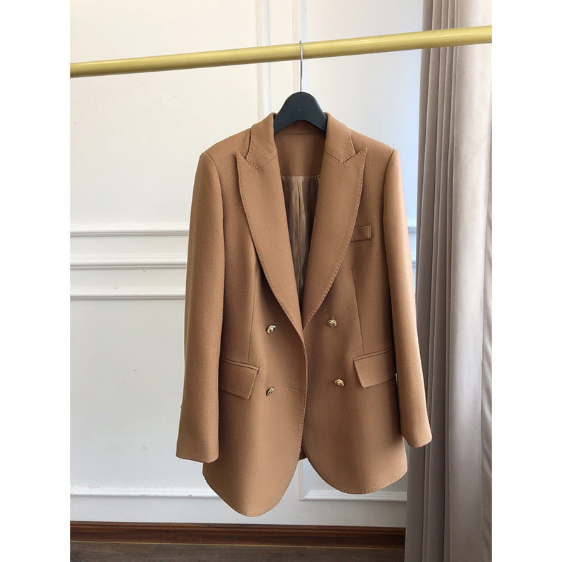Blazer Élégant à Double Devant pour Femmes avec Boutons Métalliques Chic und Stil