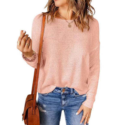 Dames Pull décontracté avec tricot à structure moderne Chic und Stil