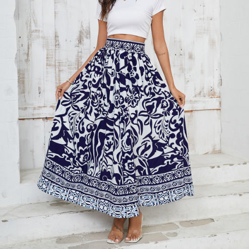 Jupe maxi à fleurs pour femmes Chic und Stil