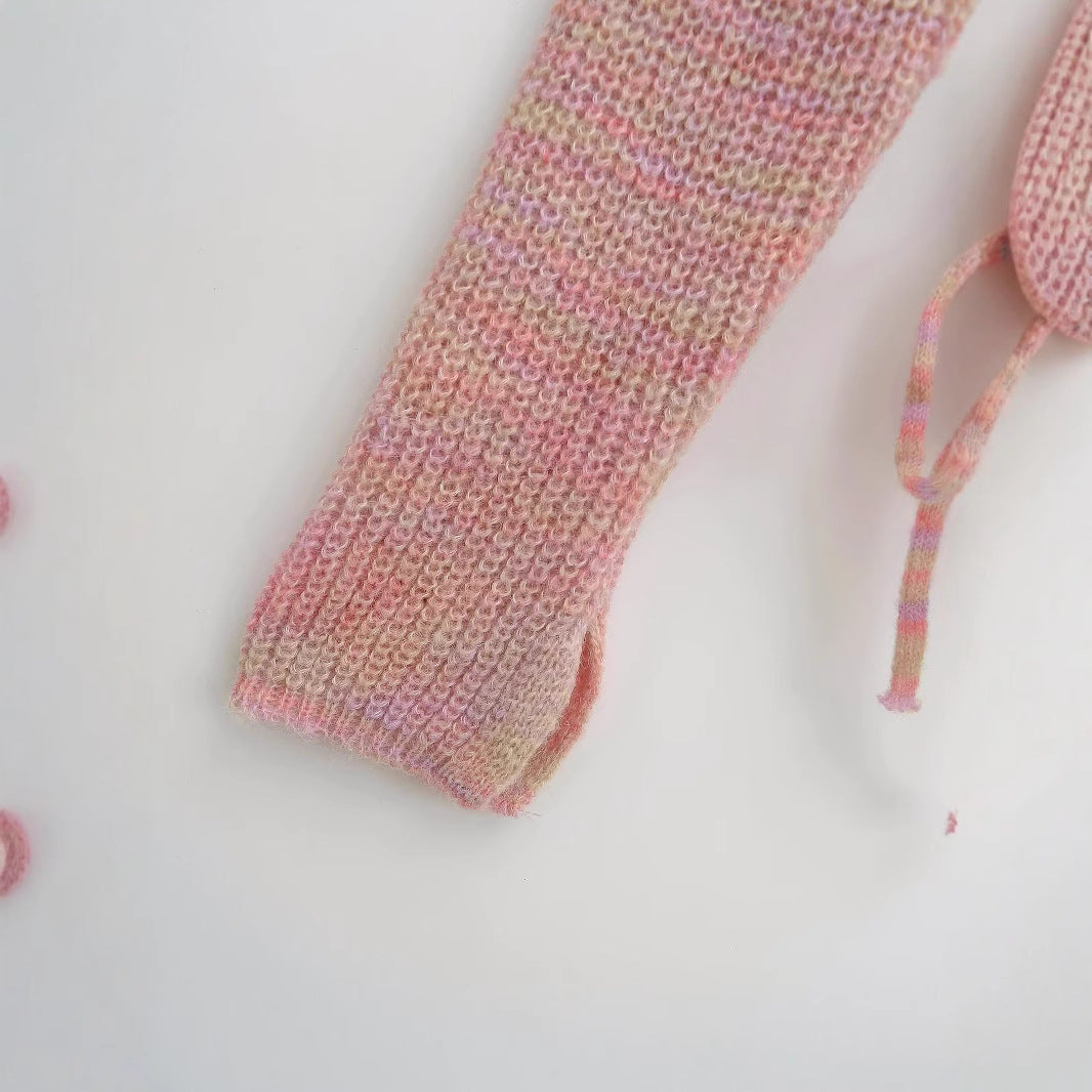 Dames cardigan avec applications florales et ourlet réglable Chic und Stil