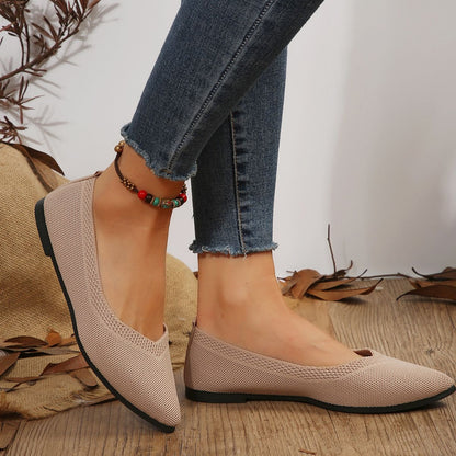 Dames Ballerines en maille respirantes Chic und Stil