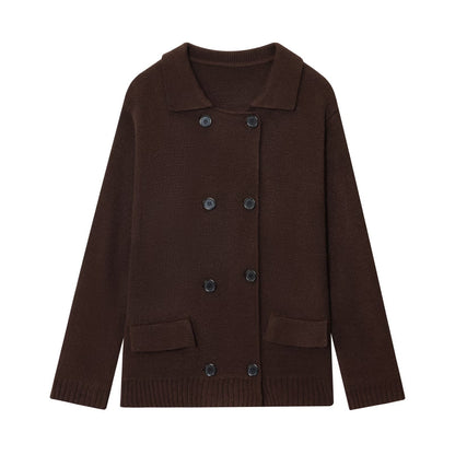 Dames élégante cardigan à double boutonnage Chic und Stil
