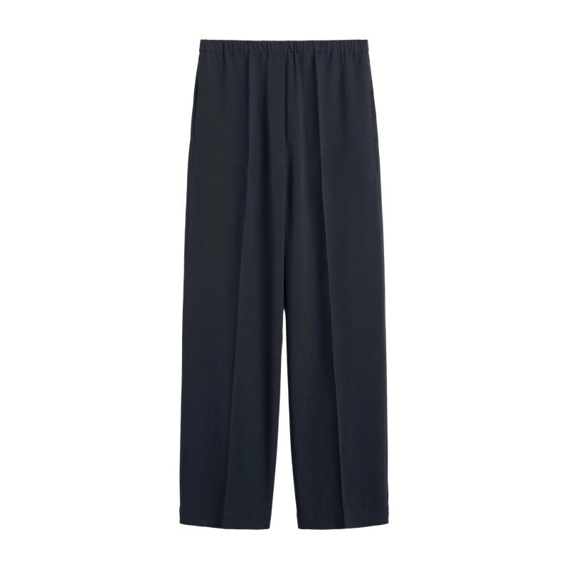 Wide-leg pants for women in high-quality material with an elastic waistband Chic and Style