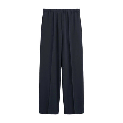 Wide-leg pants for women in high-quality material with an elastic waistband Chic and Style
