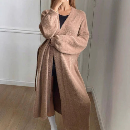 Dames Élégante Long Gilet Chic und Stil