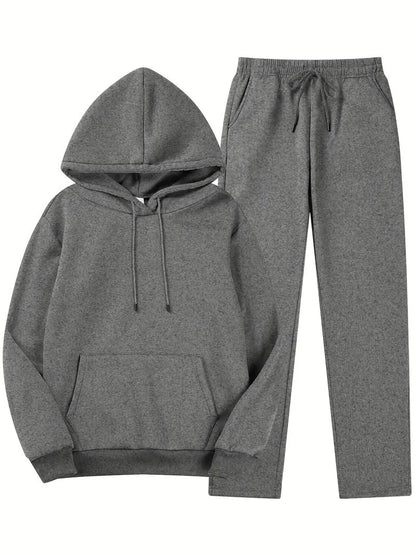 Chic Hoodie and Jogging Pants Set
