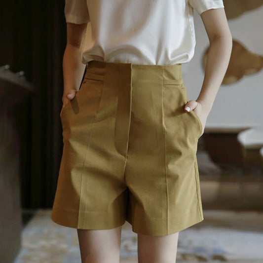 Chemisier en soie élégant à col en V pour femmes Chic und Stil