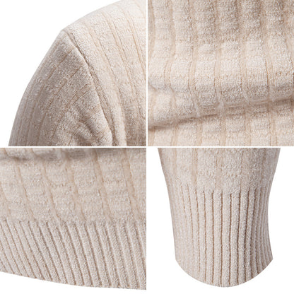 Lightweight knitted pullover for men with textured design Chic and Style