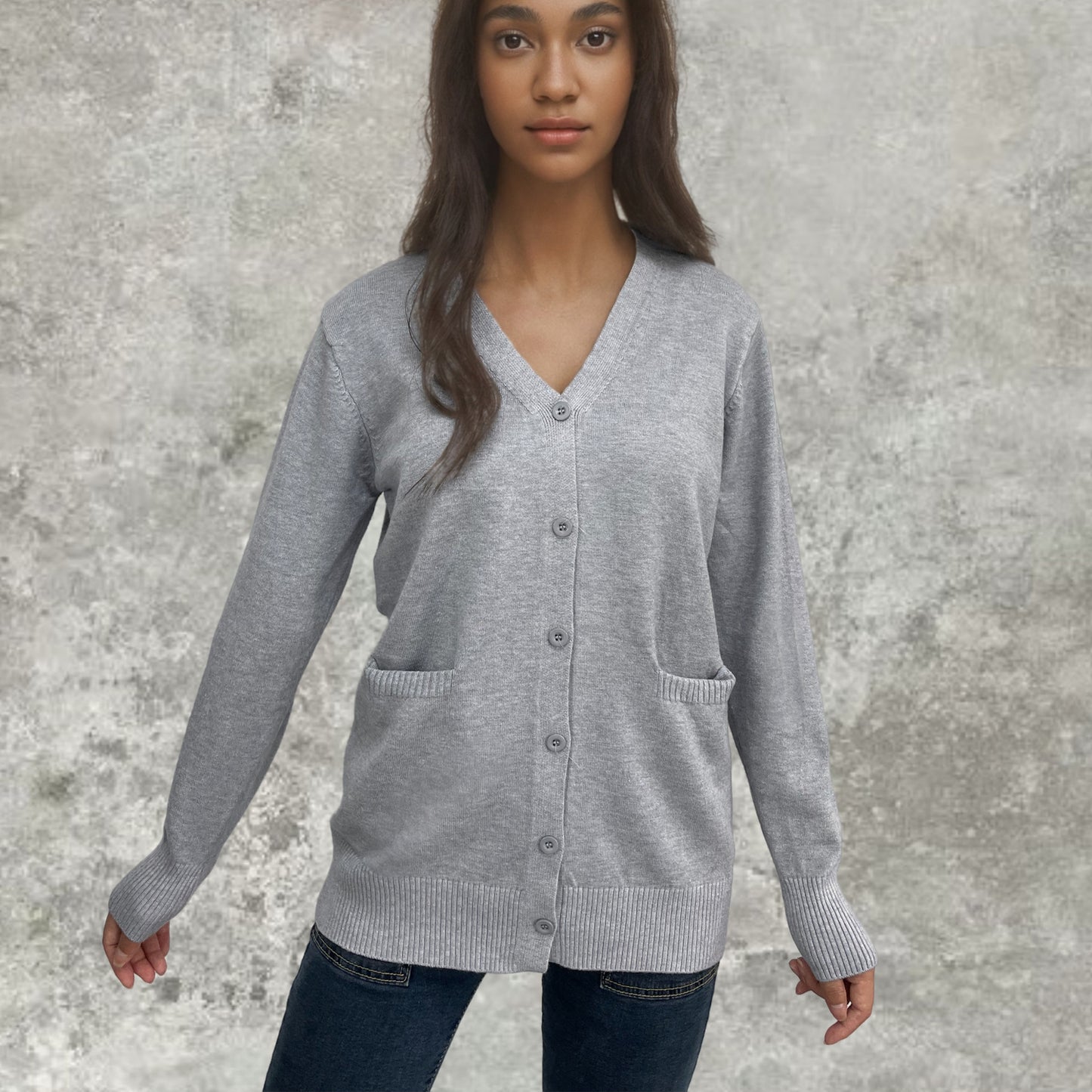 Dames douce cardigan avec poches Chic und Stil