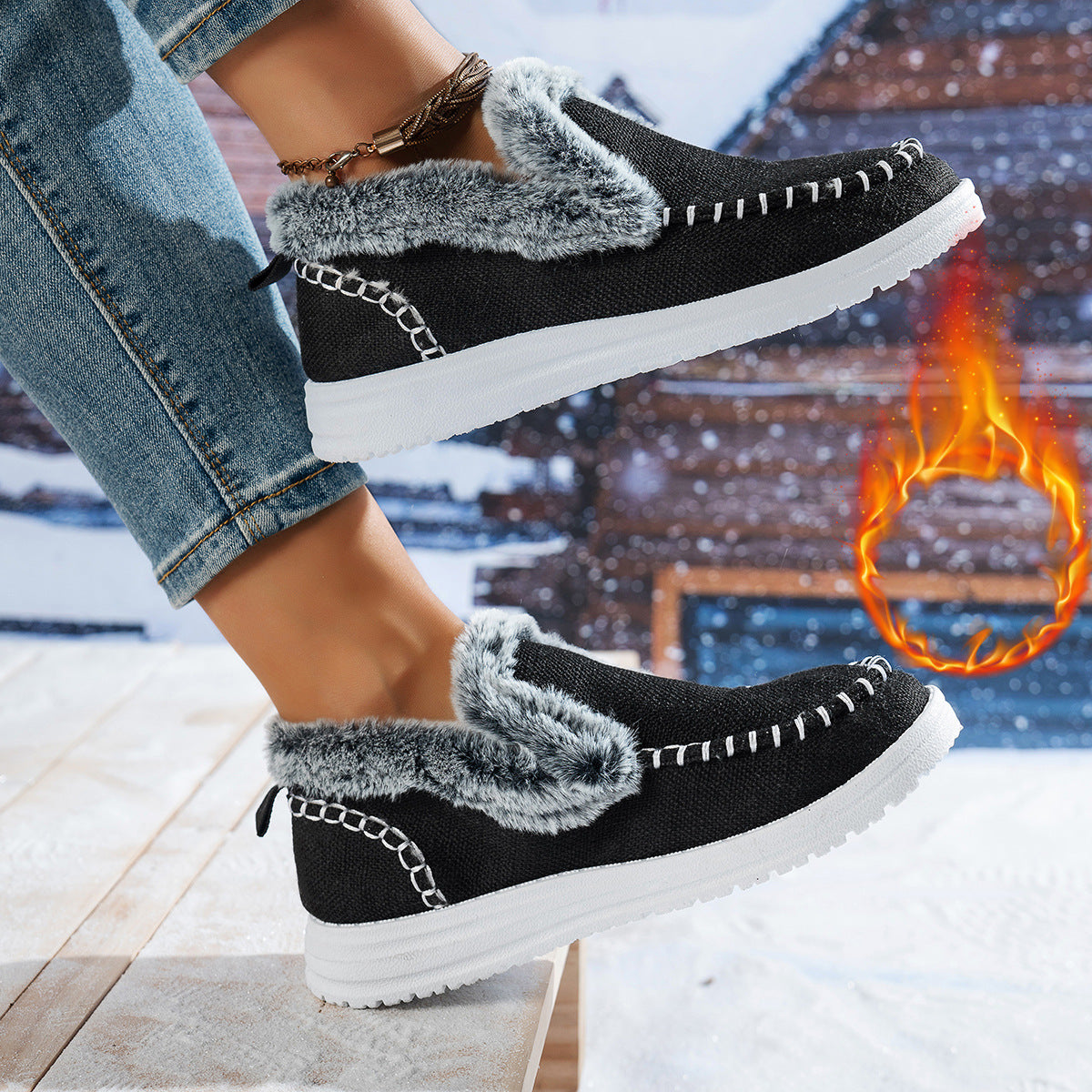 Dames Baskets confortables et douillettes Chic und Stil