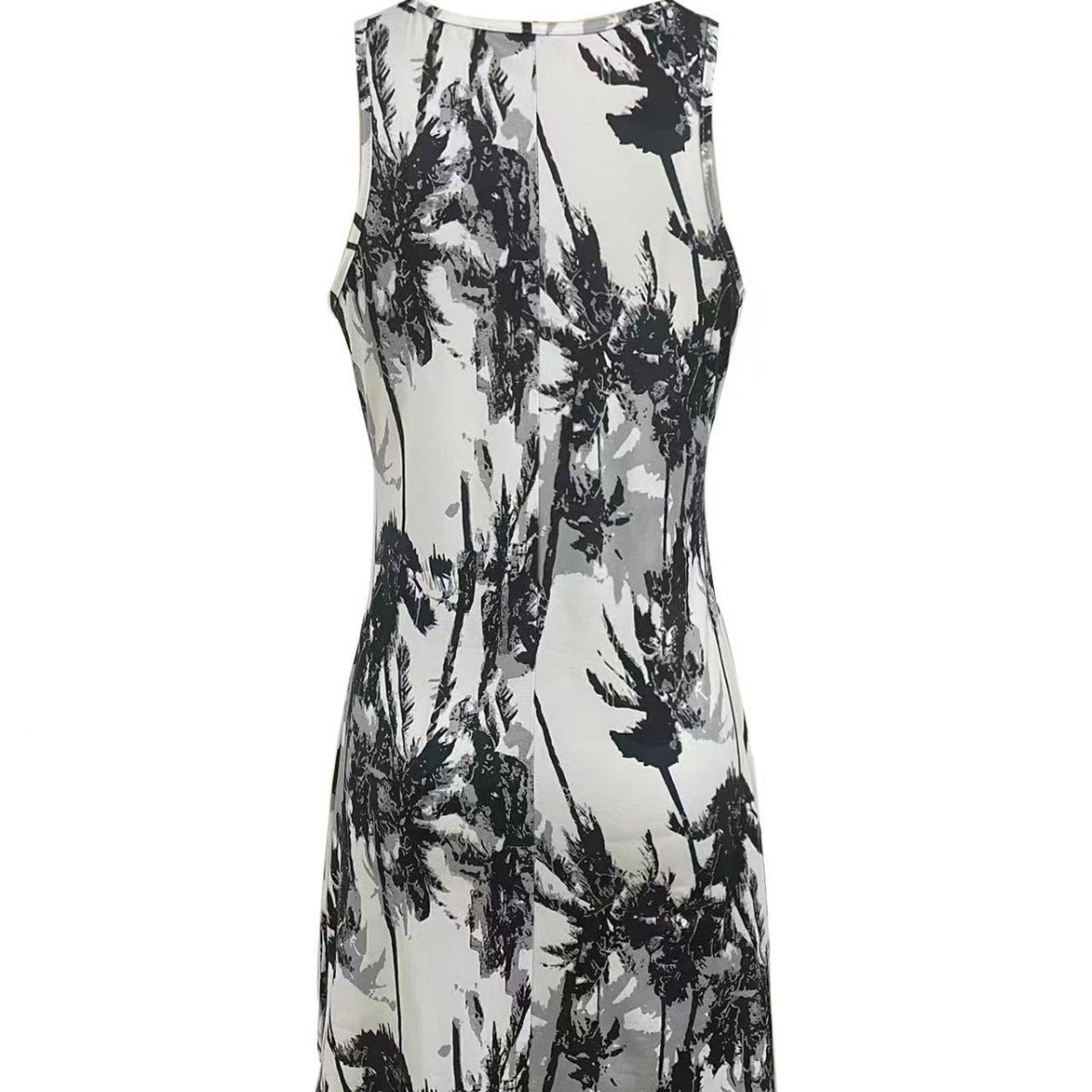 Robe d'été décontractée pour femme avec motif moderne de palmiers Chic und Stil