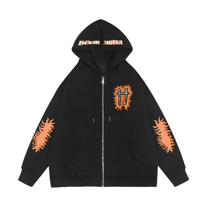 Pull à capuche surdimensionné pour femmes avec un design graphique unique Chic und Stil