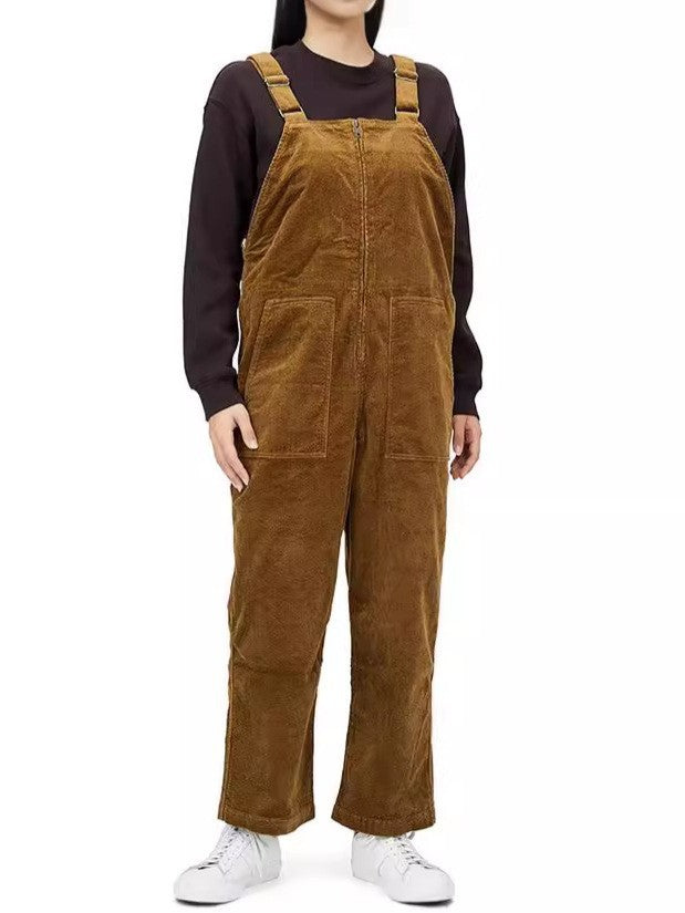 Dame Salopette en corduroy décontractée avec poches pratiques Chic und Stil