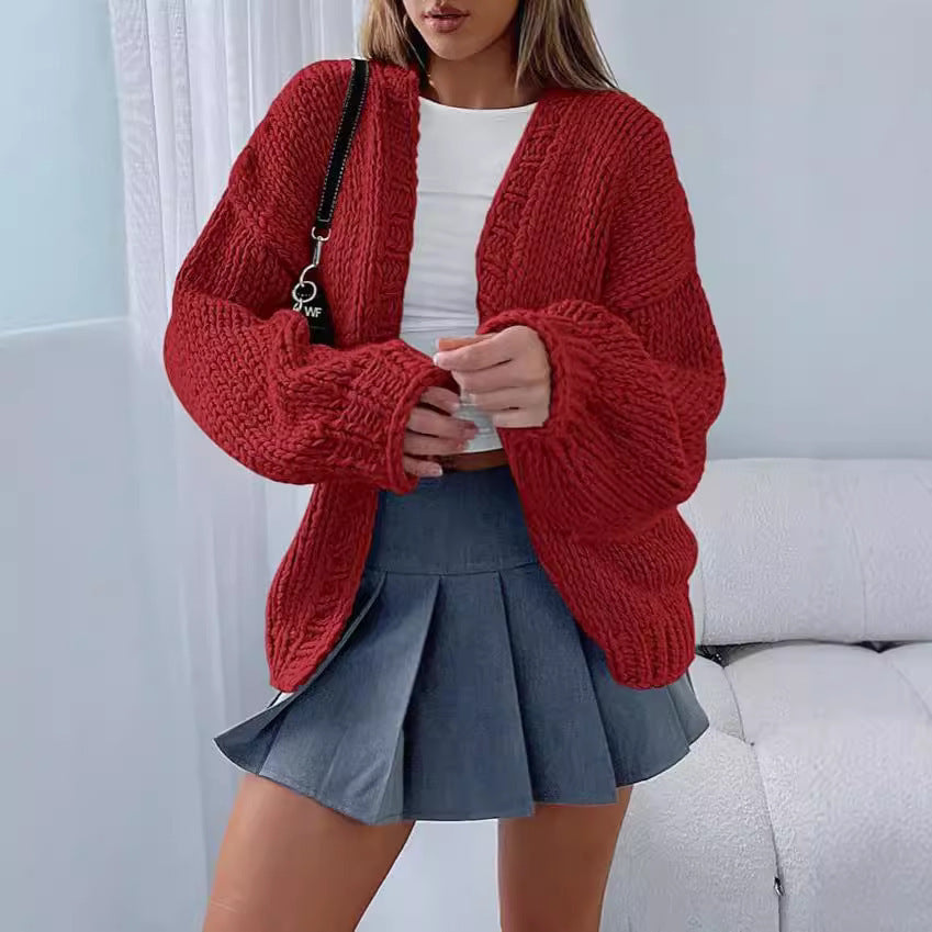 Ladies Oversized Knit Pullover Cozy Chic and Style