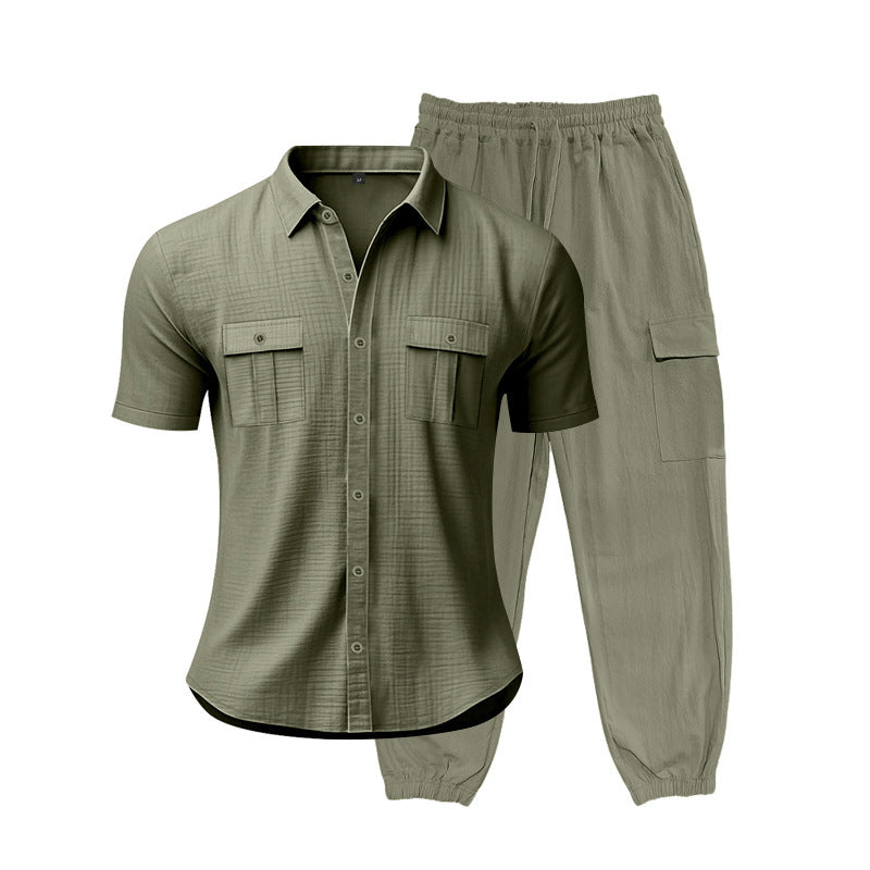 Costume court pour hommes à la mode avec poches pratiques Chic und Stil