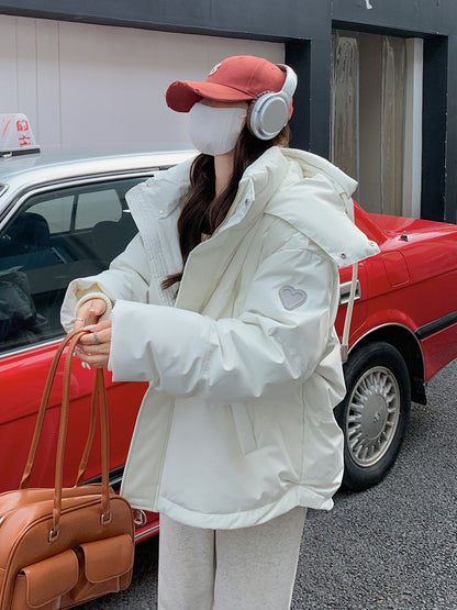 Dame Doudoune d'hiver avec coupe généreuse et col haut Chic und Stil