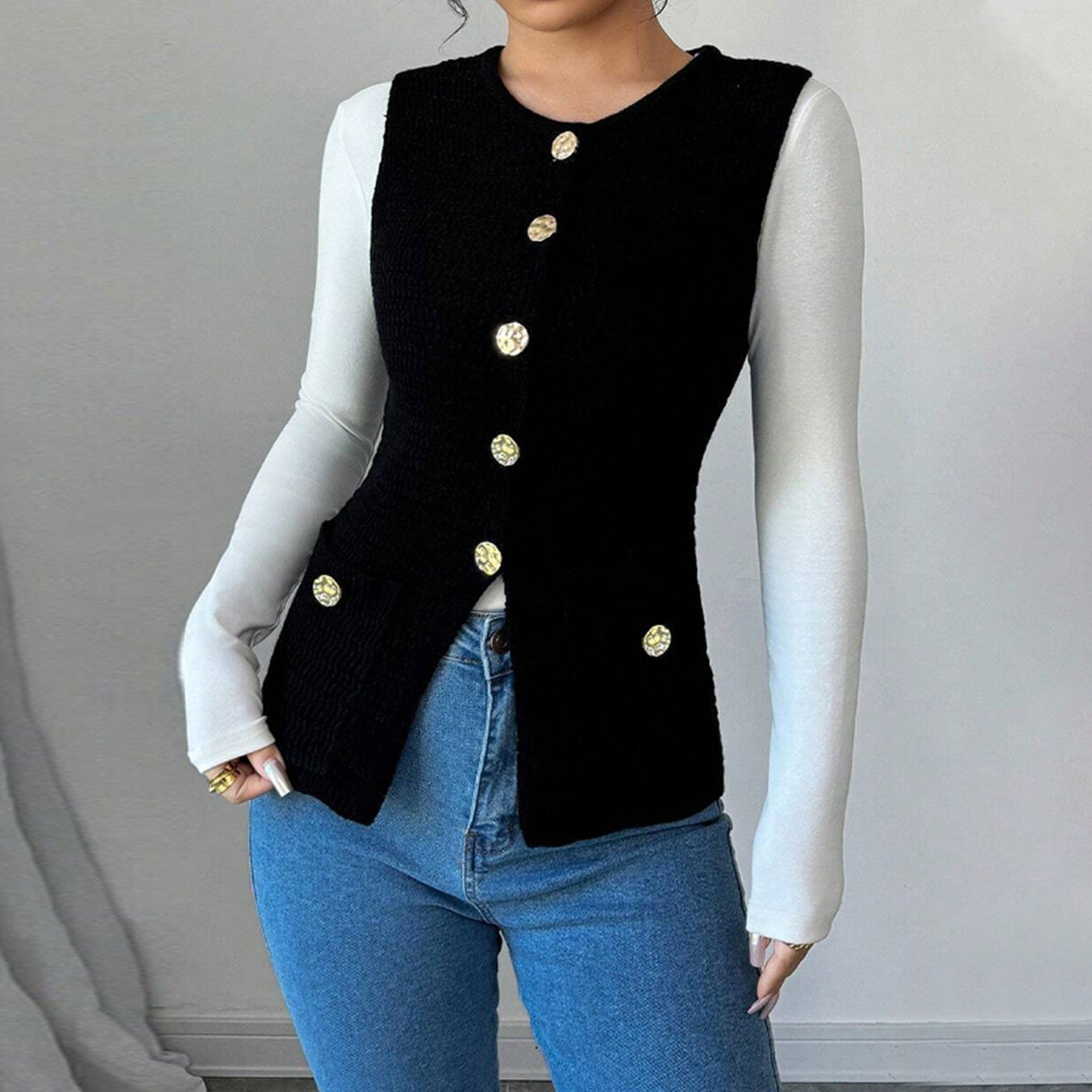 Dames Gilet Tendance Chic und Stil