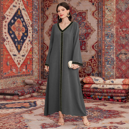 Dames Robe Maxi Décorative Chic und Stil
