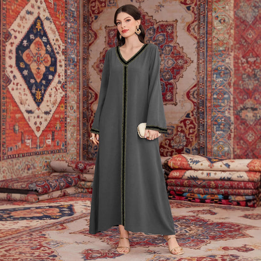 Dames Robe Maxi Décorative Chic und Stil