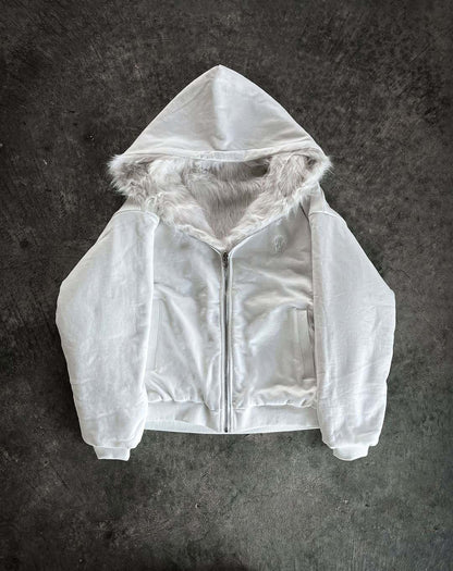 Dame veste à capuche avec doublure douce et coupe moderne Chic und Stil