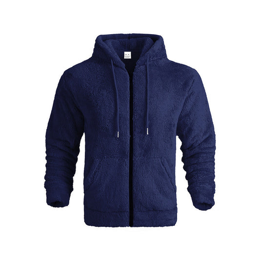 Veste en polaire douillette pour homme avec col montant et poches kangourou Chic und Stil