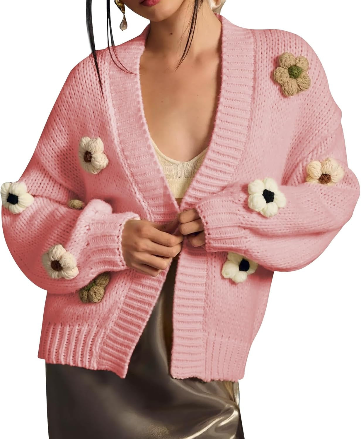 Dames gilet avec appliques florales Chic und Stil