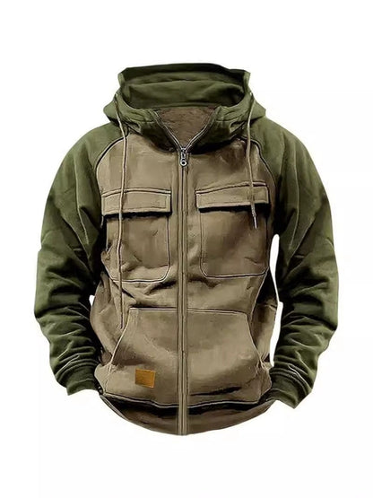 Veste à capuche sportive pour hommes avec poches pratiques et fermeture éclair Chic und Stil