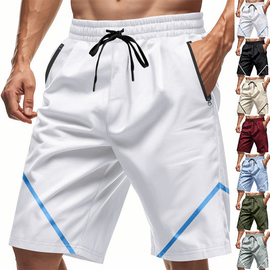 Shorts d'entraînement sportifs pour hommes avec des poches zippées pratiques et un matériau respirant Chic und Stil