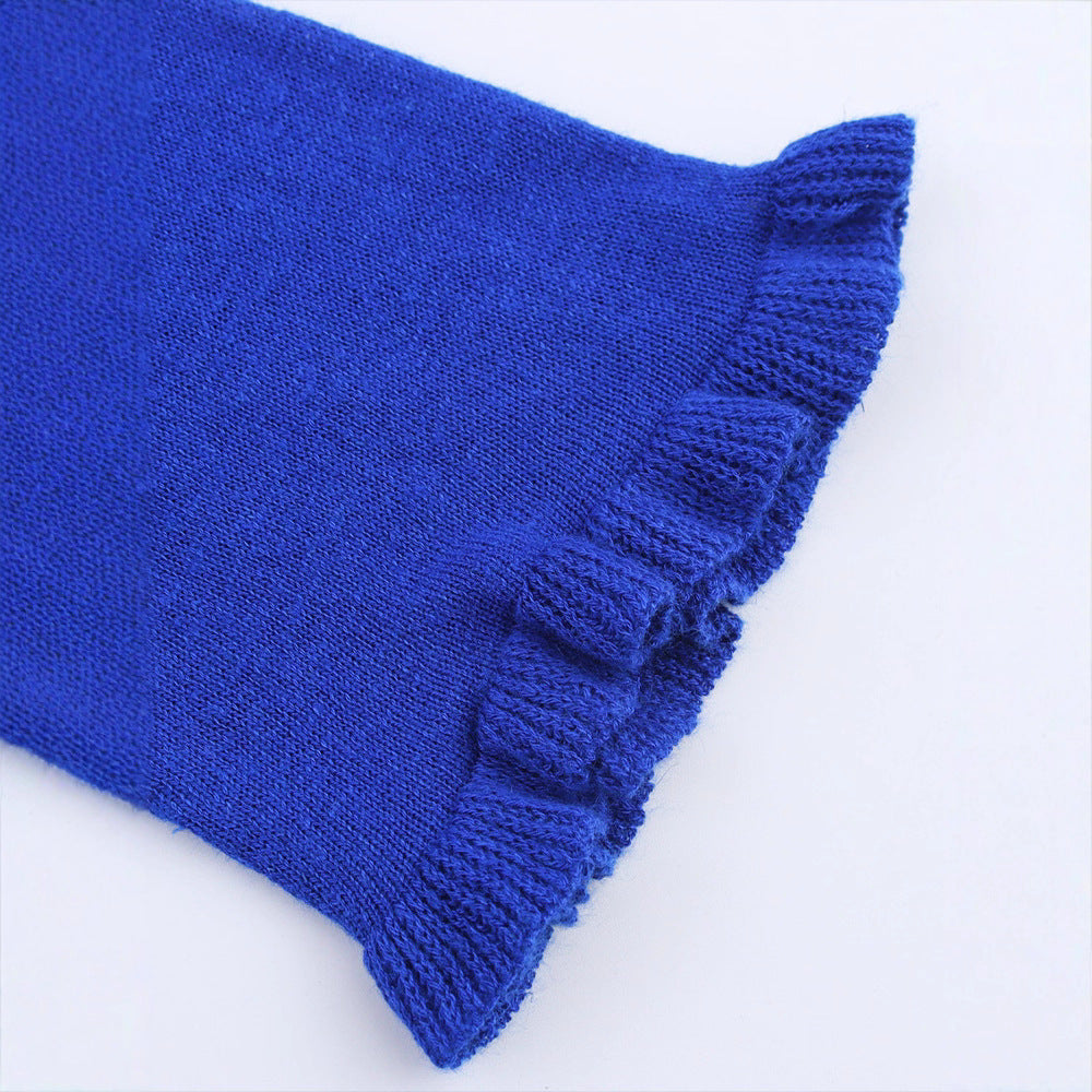 Dames cardigan avec des détails de volants à la mode Chic und Stil