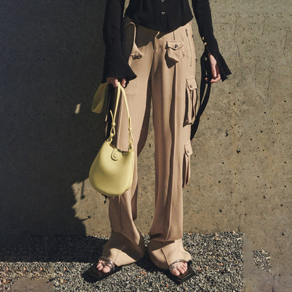 Women Cargo Pants with Stylish Laced Design and Practical Pockets Chic and Style