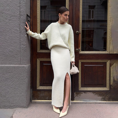Femmes Pull-Jupe-Ensemble Chic und Stil