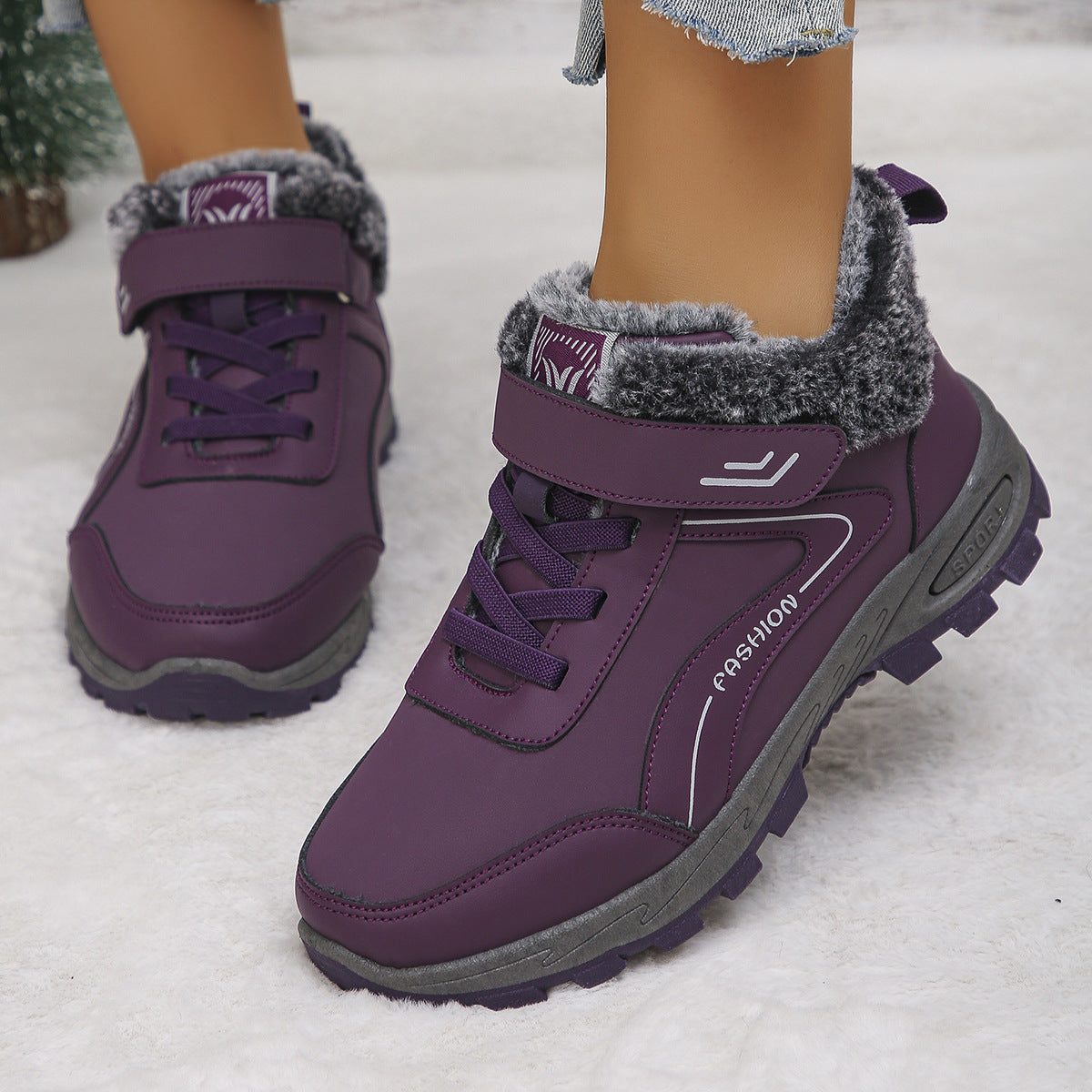 Bottes d'hiver pour femmes avec doublure chaude et semelle antidérapante Chic und Stil