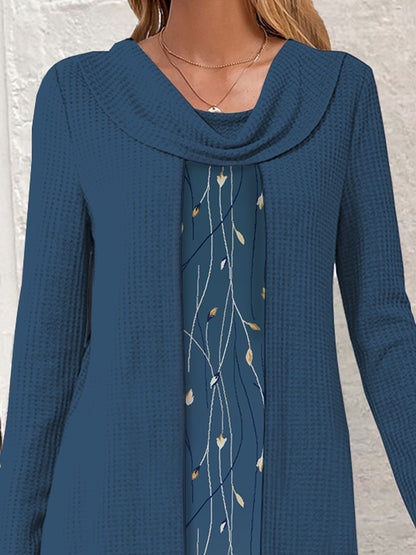 Robe portefeuille élégante pour femmes avec un joli motif floral Chic und Stil