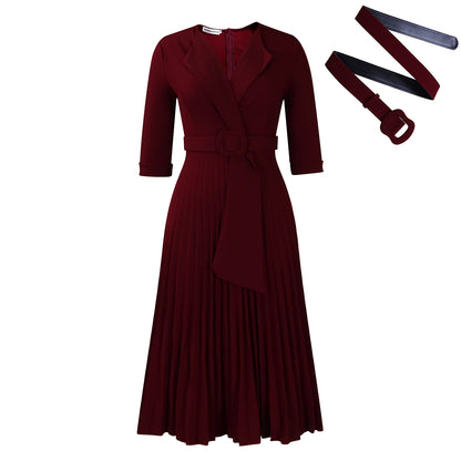 Robe de soirée plissée pour femmes avec design cintré Chic und Stil