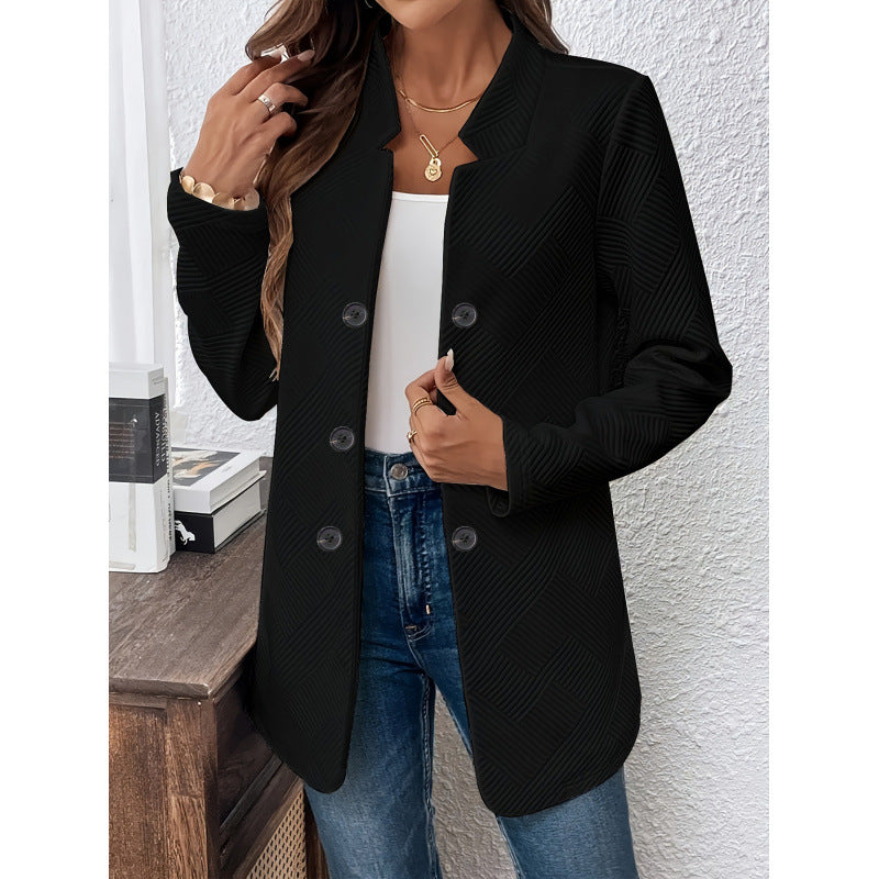 Blazer classique pour femmes avec un design structuré et des détails de bouton modernes Chic und Stil
