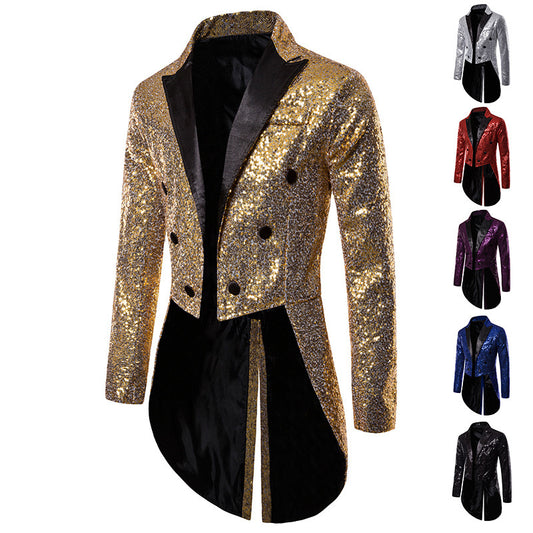Blazer à sequins glamour pour hommes avec design exclusif Chic und Stil