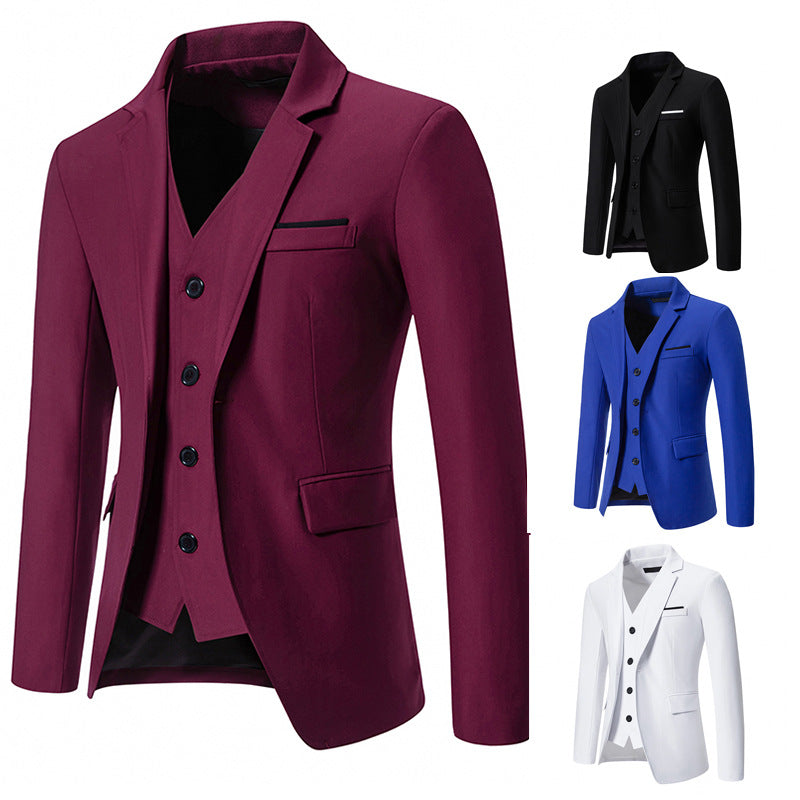 Costume élégant pour hommes avec blazer, gilet et pantalon Chic und Stil