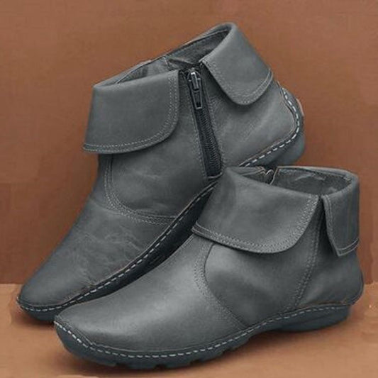 Bottes Chelsea élégantes pour femmes en cuir de haute qualité avec fermeture éclair latérale Chic und Stil