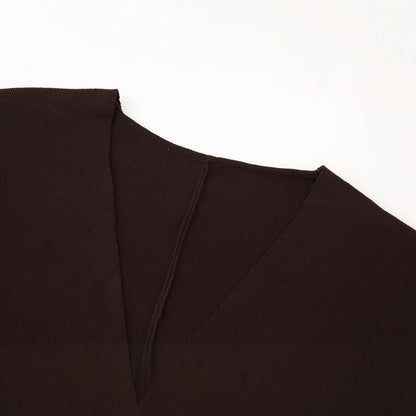 Femme pull superposé à col en V avec un élégant détail de boutons Chic und Stil