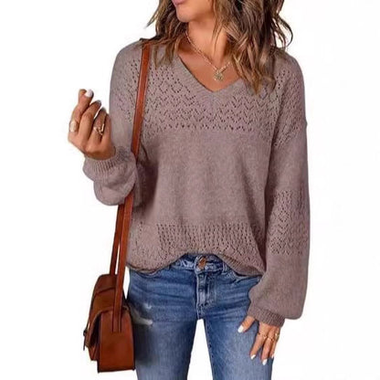Pull en tricot aérien pour femmes Chic und Stil