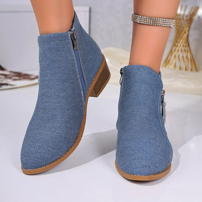Bottines pour femmes avec un élégant motif léopard et une fermeture éclair élégante Chic und Stil