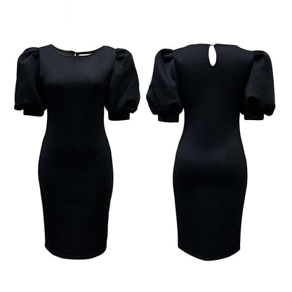Robe ajustée pour dames avec des manches bouffantes volumineuses Chic und Stil